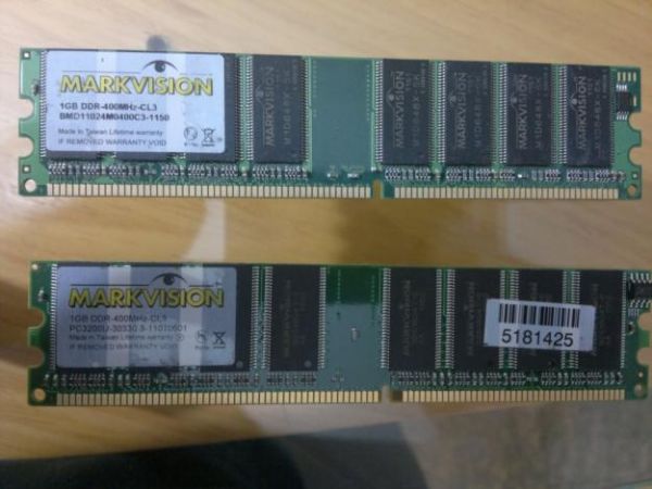 Memoria DDR1 1 Gb 400MHz PC-3200 Markvision