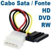 Cabo Sata de Força P/ 1 HD SATA 10 Unidades